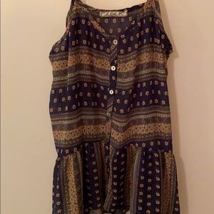 Chloe K Strapped Blouse Floral Pattern